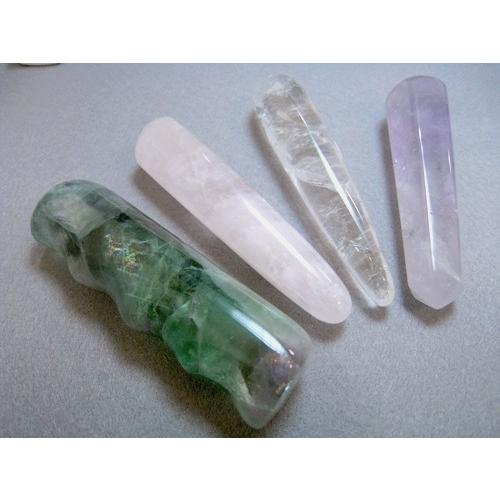 本水晶 クリスタル マッサージワンド マッサージ棒 マッサージ