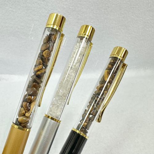 ボールペン 学業お守り 天然石入りボールペン パワーストーン