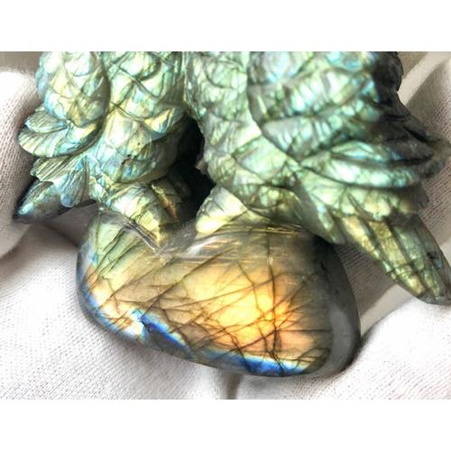 ふくろう ラブラドライト 番い つがいどり 彫刻品 置物 フクロウ ふくろう ラブラドライト 番い つがいどり 彫刻品 置物 フクロウ
