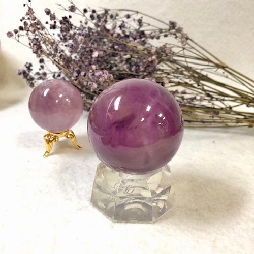 アメジスト丸玉　パワーストーン　鑑賞石　原石　天然石　自然石 アメジスト 丸玉 原石 Amethyst 紫水晶 水晶玉 天然石【48mm