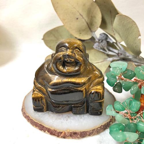 タイガーアイ 布袋 布袋尊 布袋様 七福神 虎目石 天然石