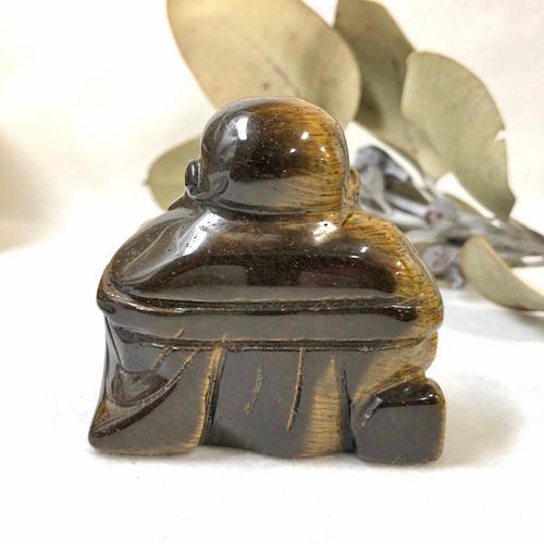 タイガーアイ 布袋 布袋尊 布袋様 七福神 虎目石 天然石