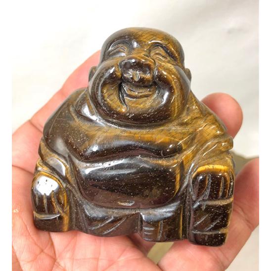 タイガーアイ 布袋 布袋尊 布袋様 七福神 虎目石 天然石
