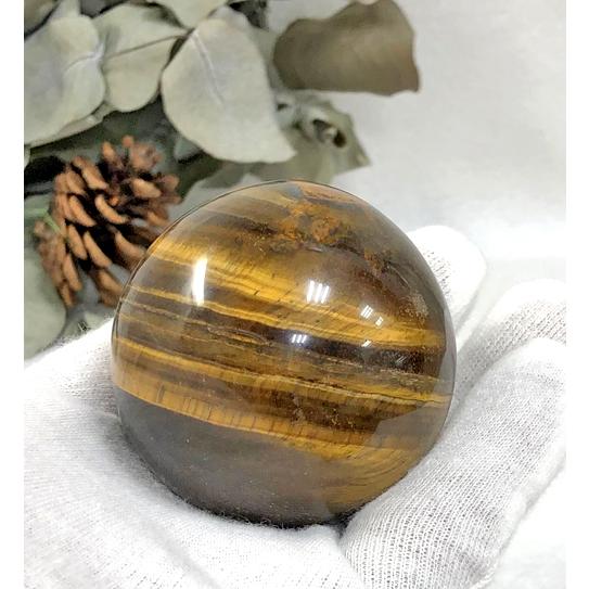 タイガーアイ 丸玉 約56ミリ 天然石 パワーストーン 虎目石 スフィア