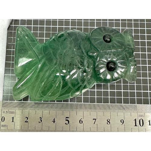 かわいいグリーンフローライト・ふくろう 【公式通販】