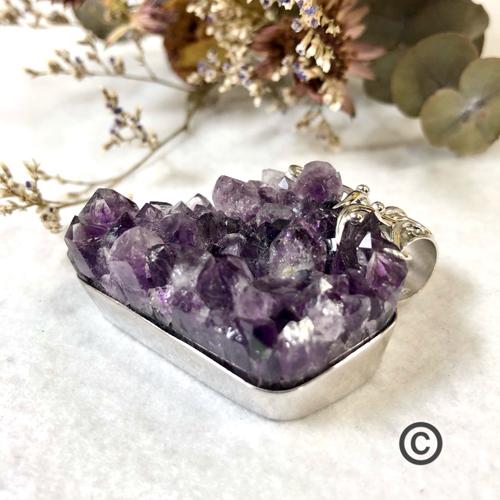 18金　アメジスト ペンダント トップ 紫水晶 天然石 パワーストーン 誕生石 アメジスト ペンダント トップ 紫水晶 天然石 パワーストーン 2