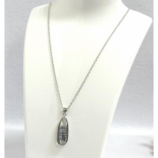 スティブナイト イン クォーツ シルバーペンダントトップ 天然石