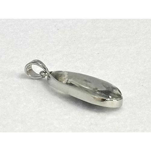 スティブナイト イン クォーツ シルバーペンダントトップ 天然石