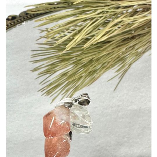 ストロベリークォーツ カザフスタン産 ペンダントトップ 天然石