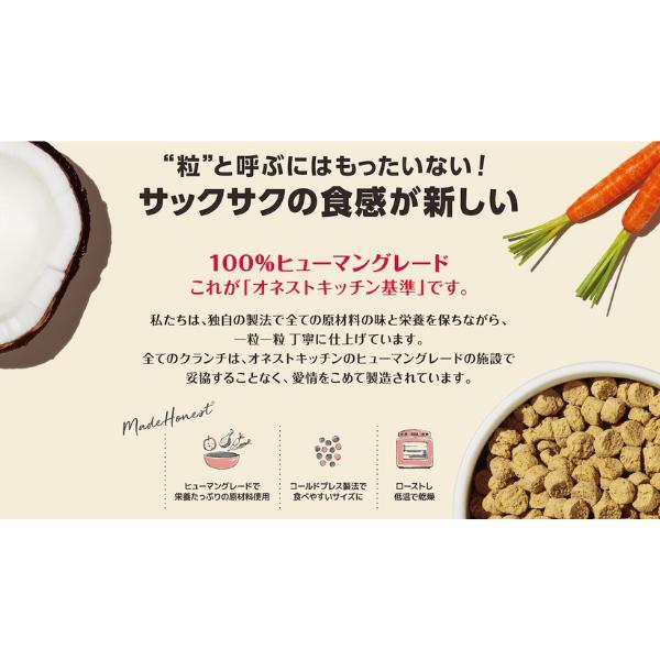 オネストキッチン クランチ グレインフリー チキン 1.8kg ドッグフード