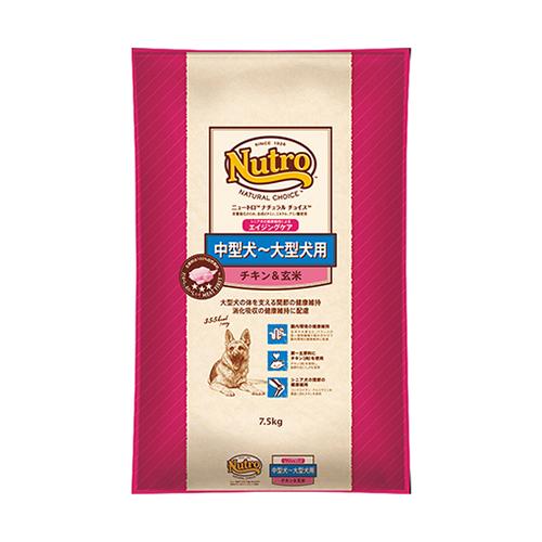 ニュートロナチュラルチョイス チキン＆玄米 中型〜大型犬用 エイジングケア 7.5kg ドッグフードの画像