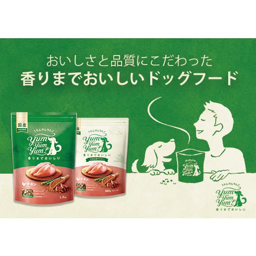 ヤムヤムヤム シニア＆ライト チキン やわらかドライタイプ 800g yum