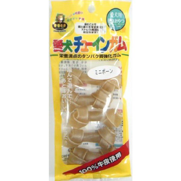 犬用おやつ 愛犬チューインガム　　骨型 ミニボーン/約6cm/5本入｜マルジョー＆ウエフク GN-MB | 