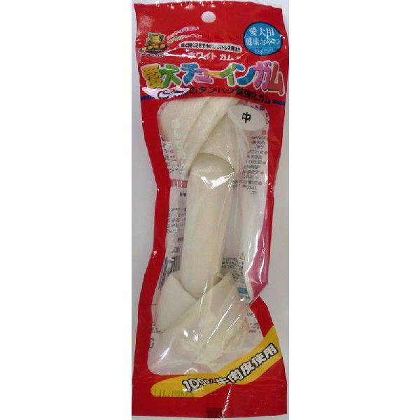 犬用おやつ 愛犬チューインガムホワイト 骨型 中/約17cm/1本入｜マルジョー＆ウエフク　GW-M 　　　　　　 | 