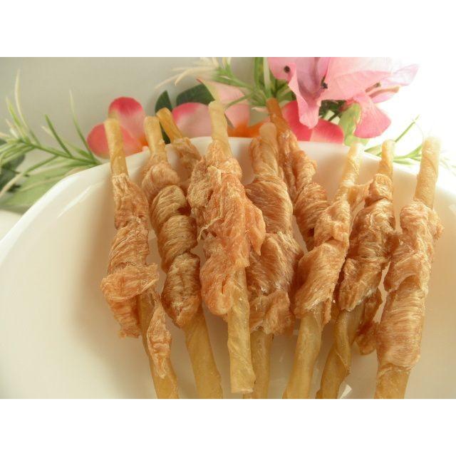 プロスペシャル 犬用おやつ 安心・安全の国産 天然素材 ササミ巻　棒ガム 4本｜マルジョー＆ウエフク PS-147 |  | 01