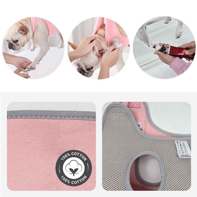 HEDYS GROOMING ハンモックケアセット ペットハンガー トリミング グルーミング 犬 猫 兼用 爪切り 吊り下げ 暴れ防止 歯磨き 耳掃除 バリカン 送料無料 | ドリーム | 01