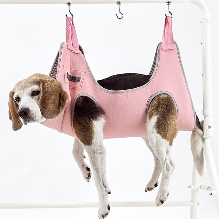 HEDYS GROOMING ハンモックケアセット ペットハンガー トリミング グルーミング 犬 猫 兼用 爪切り 吊り下げ 暴れ防止 歯磨き 耳掃除 バリカン 送料無料 | ドリーム | 05