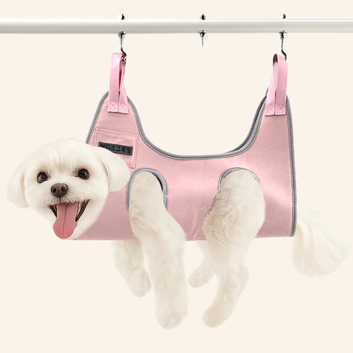 HEDYS GROOMING ハンモックケアセット ペットハンガー トリミング グルーミング 犬 猫 兼用 爪切り 吊り下げ 暴れ防止 歯磨き 耳掃除 バリカン 送料無料 | ドリーム | 07