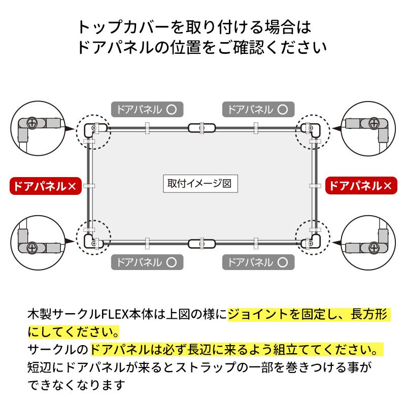 Pet Select by Nihonikuji (本体別売) 木製 サークル FLEX-DX 2 専用