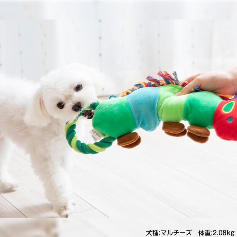 新商品 犬用 おもちゃ はらぺこあおむし forPet ふわふわ ロープトイ L ソフトトイ 玩具 ぬいぐるみ ericcarle | Pet Select by Nihonikuji | 09