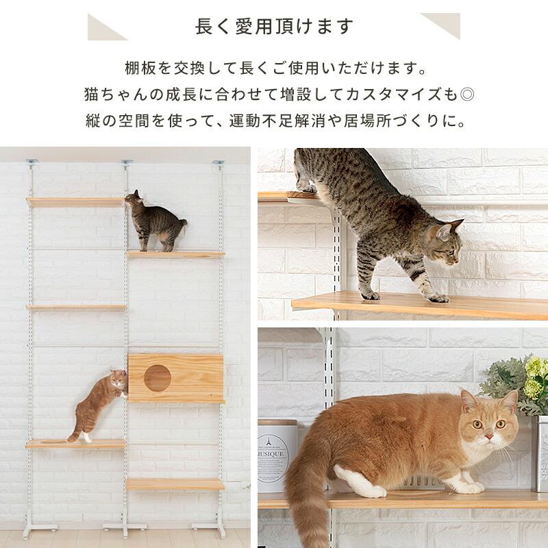 petselect(公式)[本体別売] 交換・増設部品 キャットウォーク ニャンコヒルズ 専用 棚板セット ※ニャンコヒルズ本体は別売｜petselect｜05