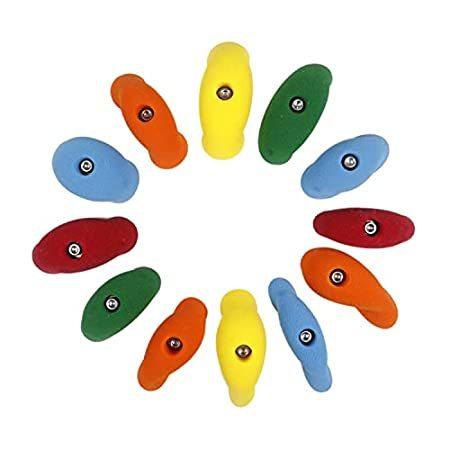 大人も着やすいシンプルファッション Atomik ロッククライミングホールド12個セット 明るい色調 シンプルなピンチ 大きなボルト留め その他 クライミング用品 Www Gatorheatandair Com