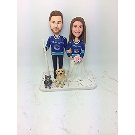 【メール便不可】 on Clayフィギュアbased Couple完全にPersonalized Hocky モデルs09 Ice customers Photos ' ポスター