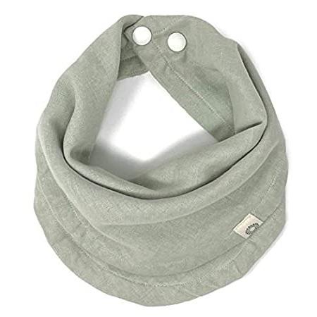 Set of 5 Super Soft Organic Cotton Muslin Drool Bibs with Snaps Indi by Kishu Baby Infinity Scarf Bibs for Boys or Girls 