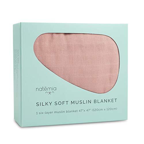 激安人気新品 Super - Blanket Baby Muslin Bamboo Natemia Soft, 6 - Breathable Absorbent, おくるみ、ブランケット