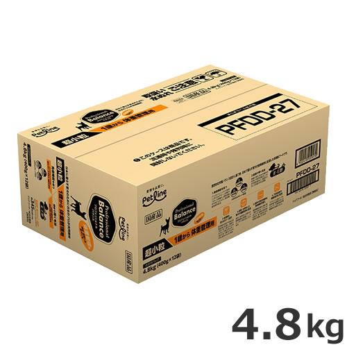 ペットフード愛犬用 超小粒 1歳から プロフェッショナルバランス4.8kg ○ペットライン プロフェッショナルバランス 犬用 超小粒 1歳から 体重