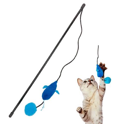 ペティオ 大好きブルーの猫じゃらし マウス&ボール 猫用おもちゃ