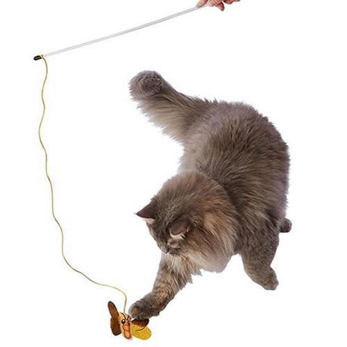 ペティオ アドメイト カシャカシャじゃらし 黄金のチョウ 猫用おもちゃ