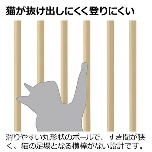リッチェル キャットセーフティゲート 猫用 脱走防止柵 組立式