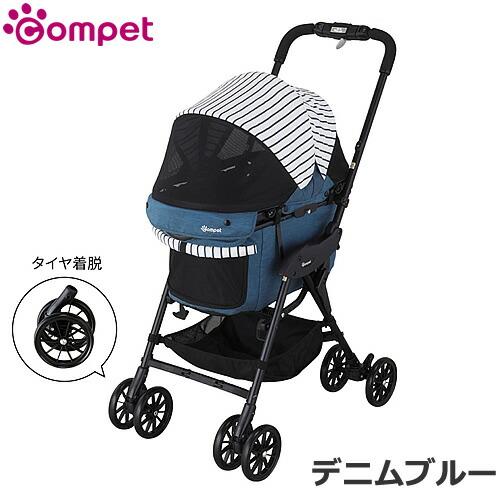 コンビ コムペット ミリミリ EG ロング D デニムブルー/スターブラック