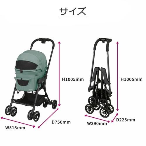コンビ コムペット ミリミリ ペットカート 犬猫用 多頭 折りたたみ