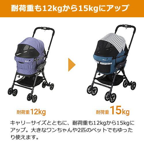 コンビ コムペット ミリミリ EG ロング D デニムブルー/スターブラック