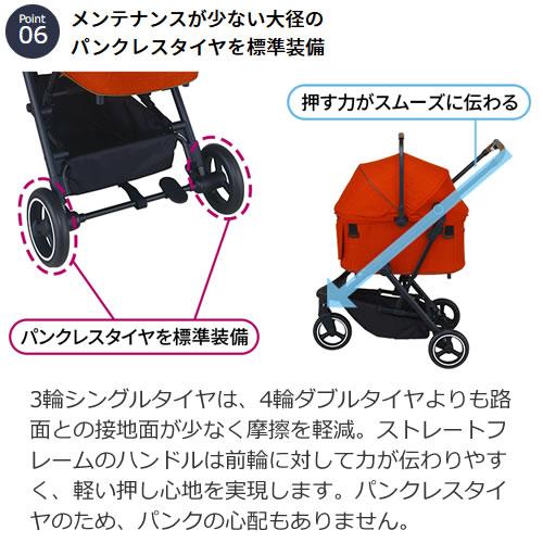 コンビ コムペット ルルテイル キャリー キラウエアレッド/レンティ