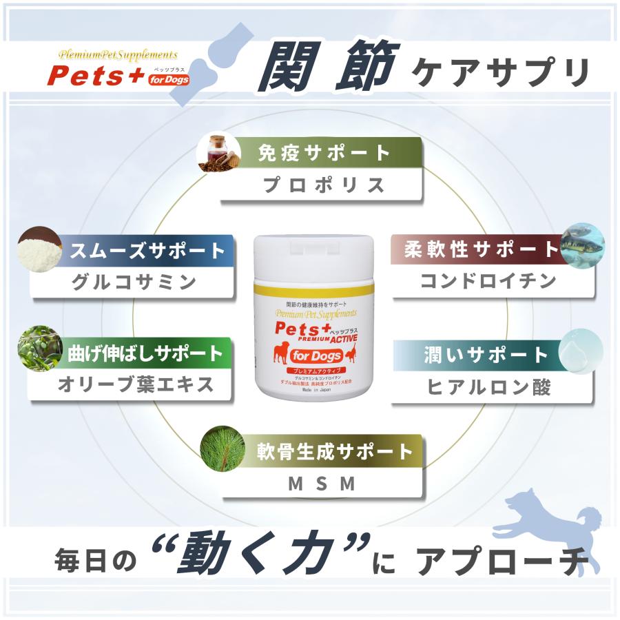 Pets+（ペッツプラス） 犬 サプリ 関節 足腰 ケア 健康 シニア 高齢犬