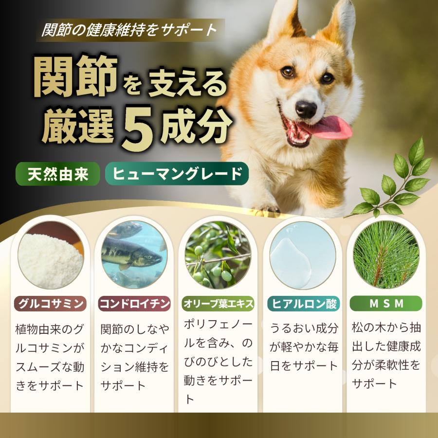 Pets+（ペッツプラス） 犬 関節 サプリ 足腰 シニア犬 国産 無添加