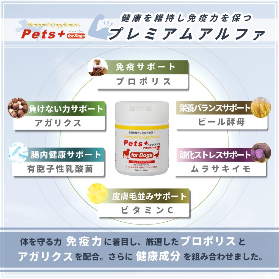 Pets+（ペッツプラス） 犬 サプリ 免疫力 皮膚 元気 ケア 健康維持