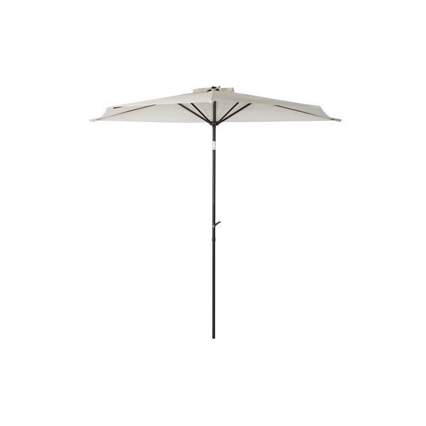 全品送料無料 ハーフパラソル ガーデンパラソル ナチュラル 幅286cm 奥行147cm 高さ255cm Rkc 524na アウトドア用品 キャンプ用品 お歳暮 Www Traumazim Com