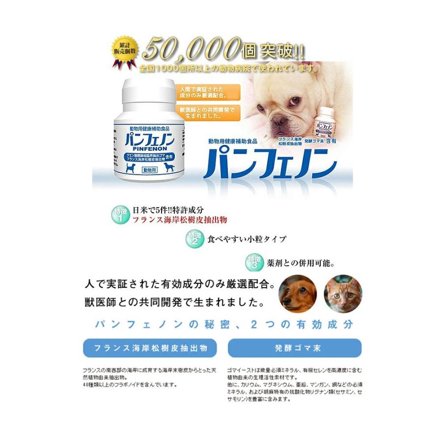 スケアクロウ パンフェノン 120粒×3個セット 動物用健康補助食品 犬用