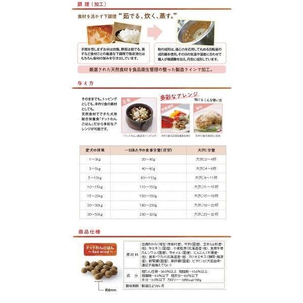 ドットわん キャンペーン ドットわんごはん Red mind お徳用パック3kg