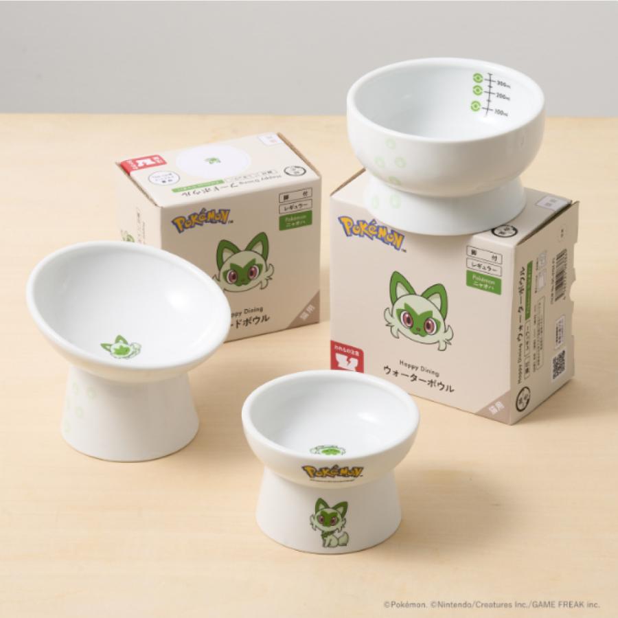 猫壱（necoichi） ポケモンデザイン 猫用 脚付ウォーターボウル