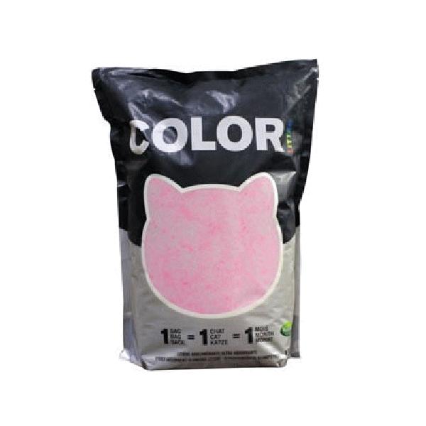 猫砂 固まる Nullodor　カラーリター　ピンク　1.8kg×８個（ケース販売）｜petyafuupro