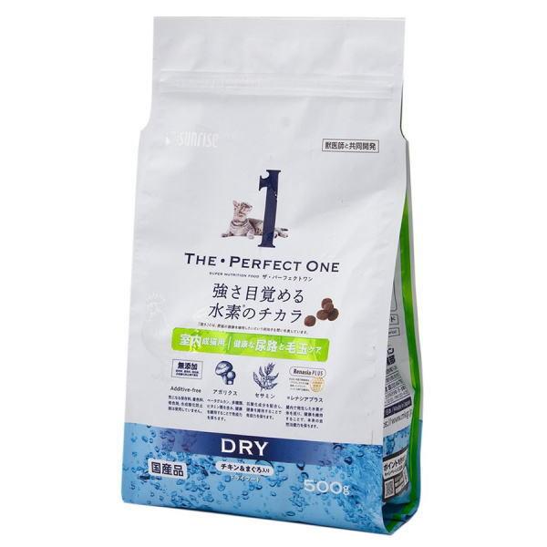 ＴＨＥ・ＰＥＲＦＥＣＴＯＮＥ ドライ チキン・まぐろ入り室内成猫用 健康な尿路・毛玉ケア 500ｇ×10個（ケース販売）