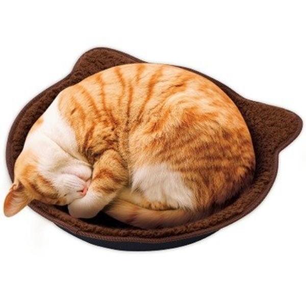 マルカン　もこもこ鍋型ベッド　ブラウン　猫用｜petyafuupro｜02