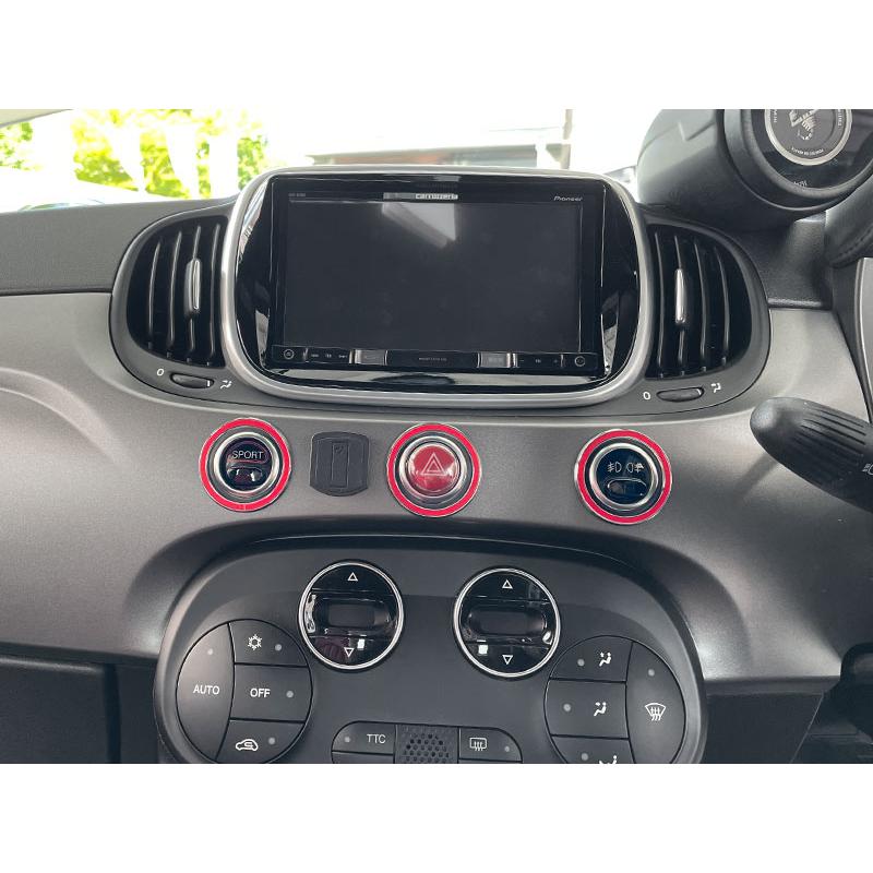 ABARTH F595 F695 ハザードリングセット ロッソレッド 3pcs アバルト 
