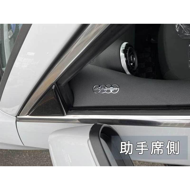 AUDI ドアロックエンブレム 2pcs クローム A3 A4 A5 アウディ センター