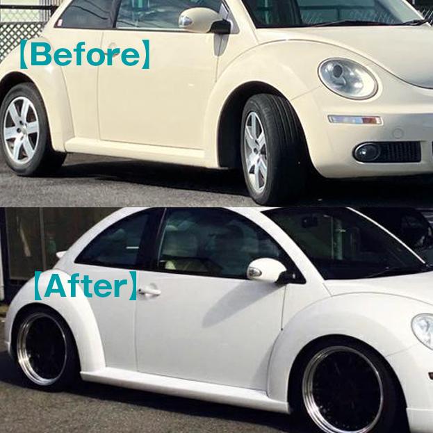 vw フォルクスワーゲン ニュービートル サイドステップ 後期 (FRP